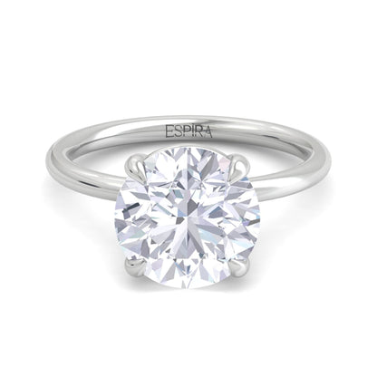 Bague Liberty en diamant rond de 4 carats