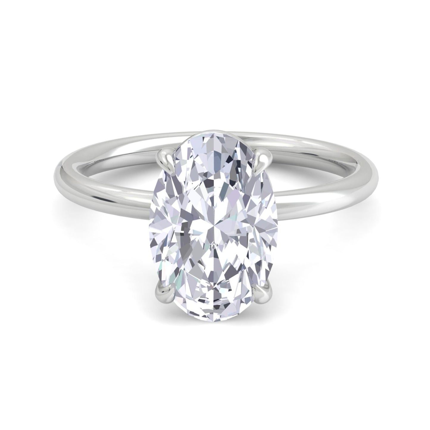 bague liberty avec diamant ovale de 3 carats