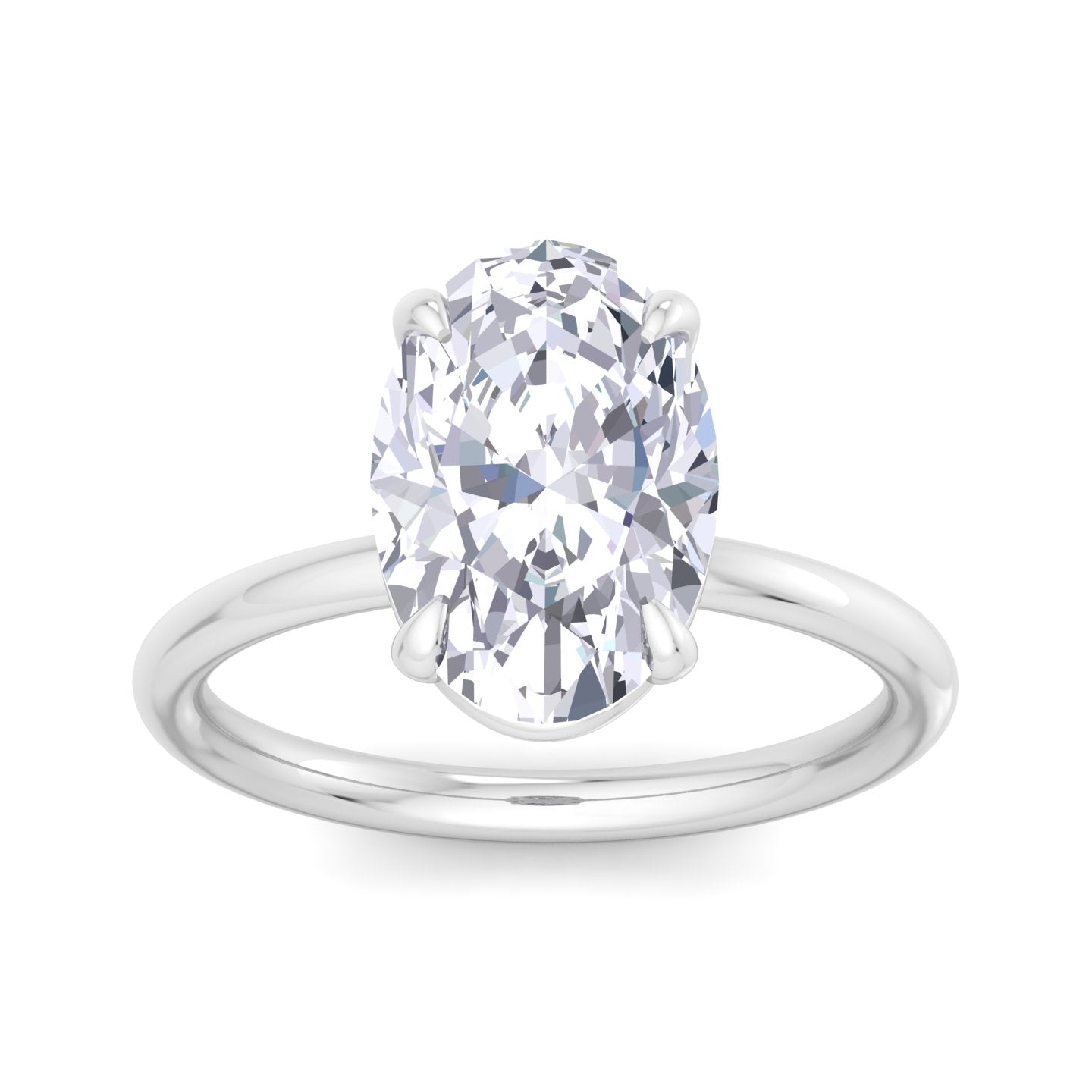 bague liberty avec diamant ovale de 4 carats