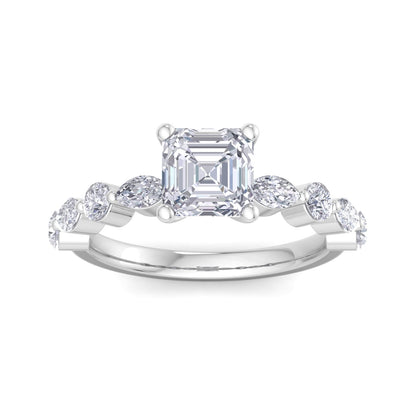 Florence Asscher Diamond Ring