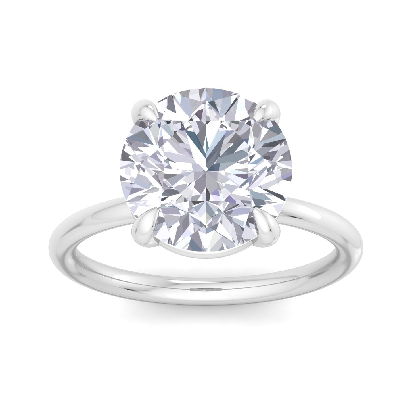 bague liberty en diamant rond de 4 carats