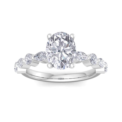 Florence Oval Diamond Ring