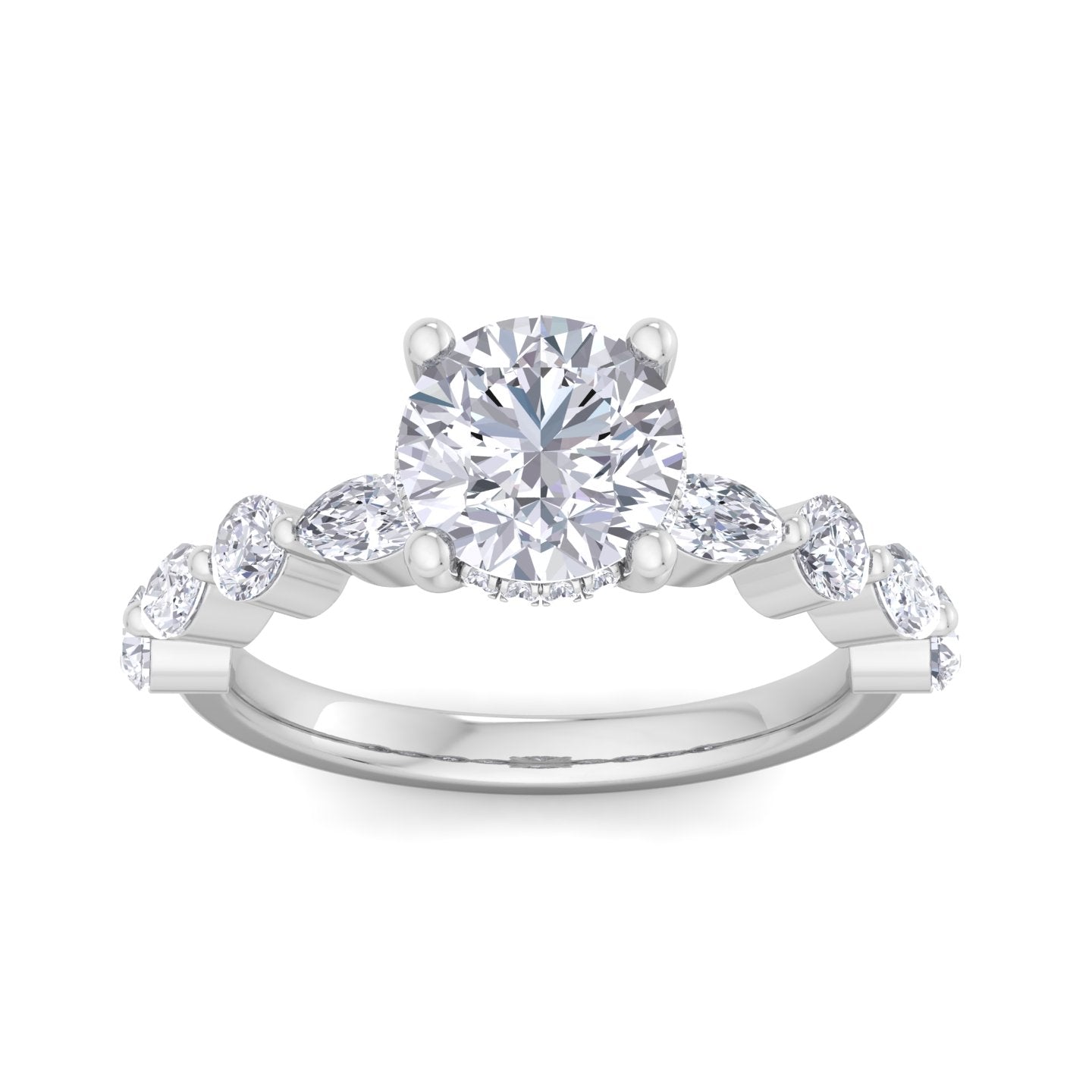 florence plus round diamond ring