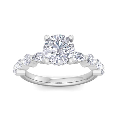 Florence Plus Round Diamond Ring