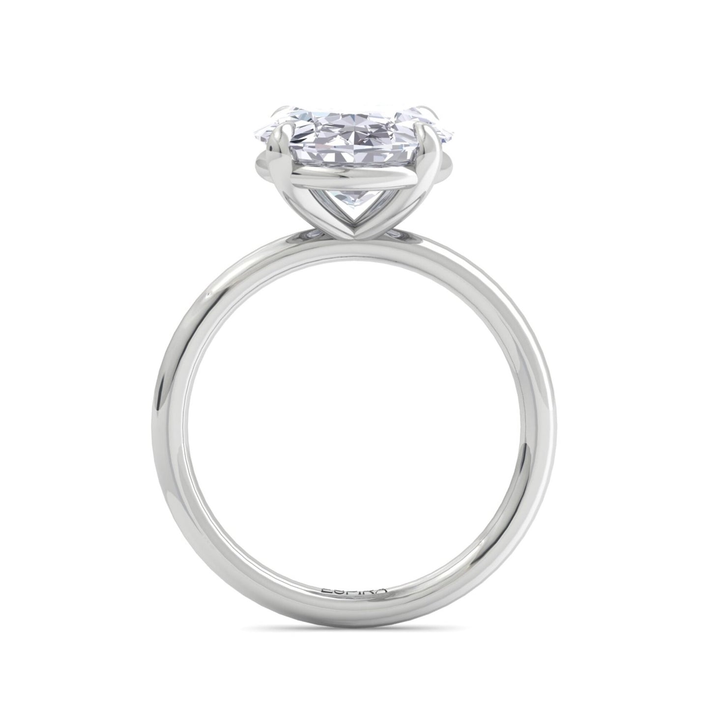 bague liberty avec diamant ovale de 4 carats