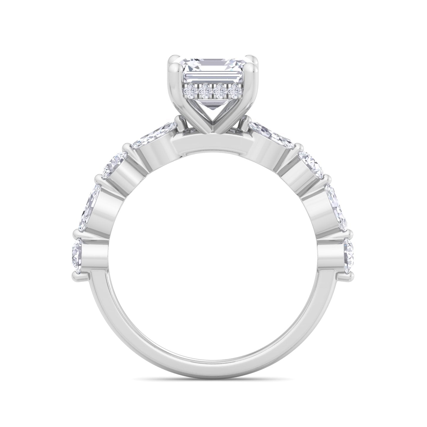 florence plus asscher diamond ring
