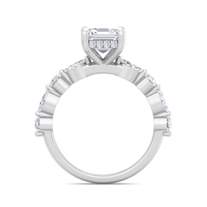 Florence Plus Asscher Diamond Ring