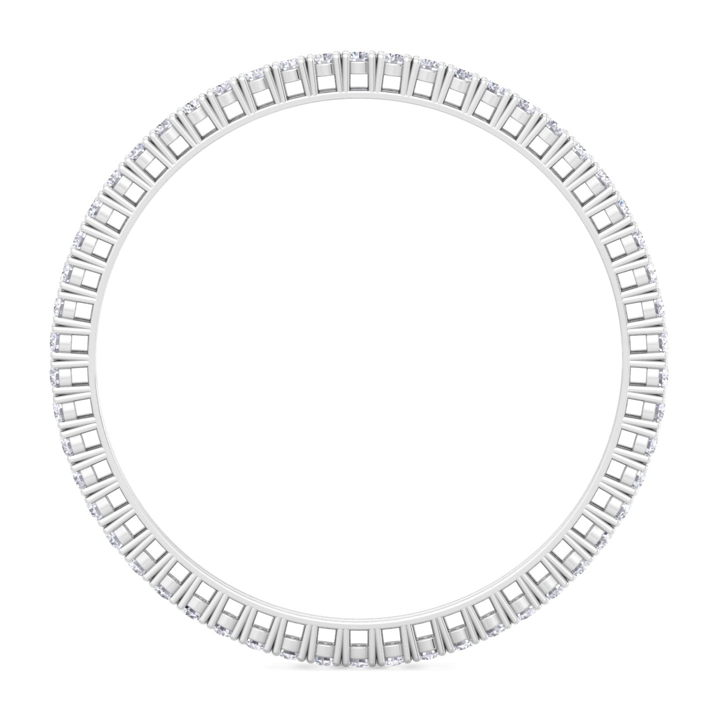 20 pointer round cut lab grown diamond bangle
