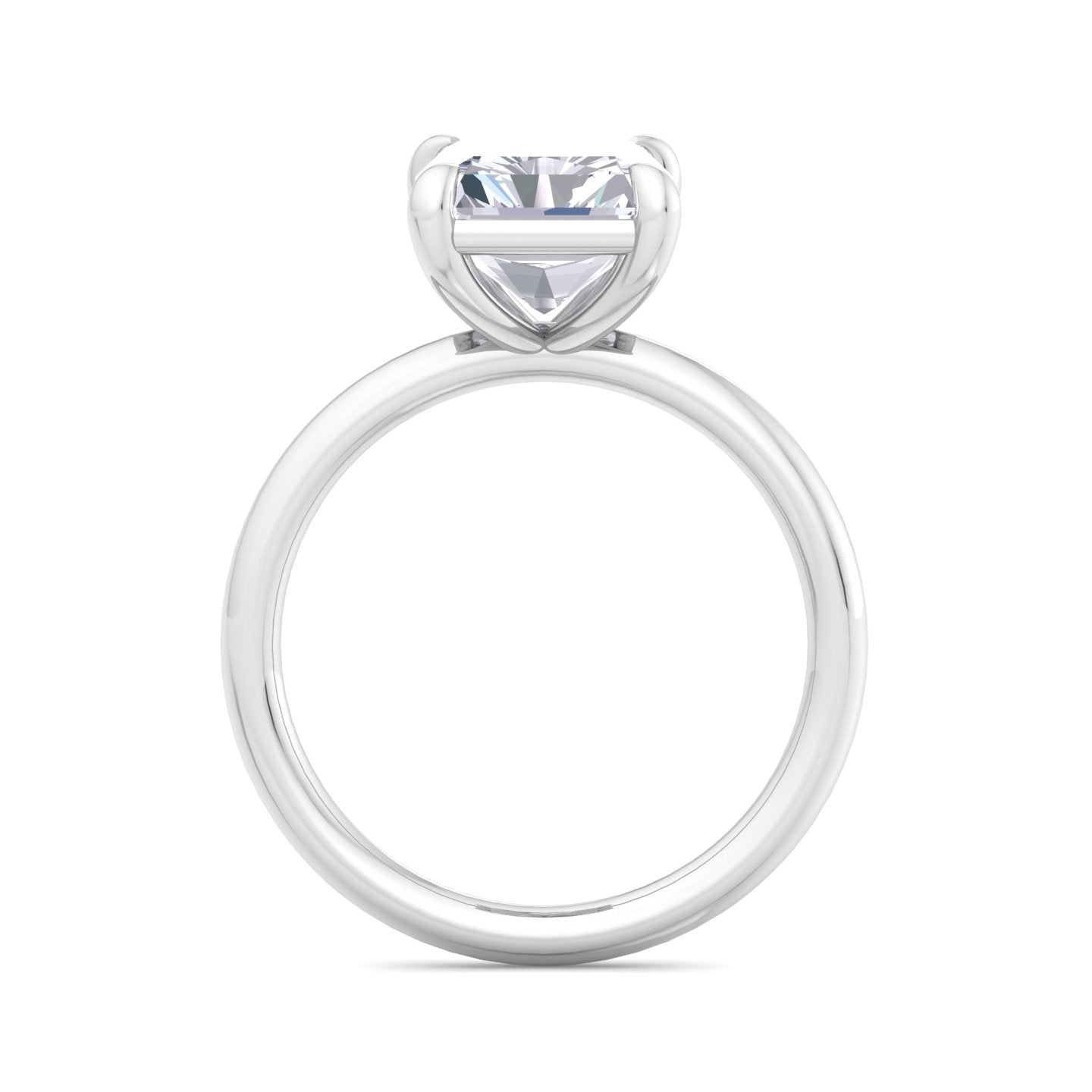 bague liberty avec diamant radiant de 4 carats