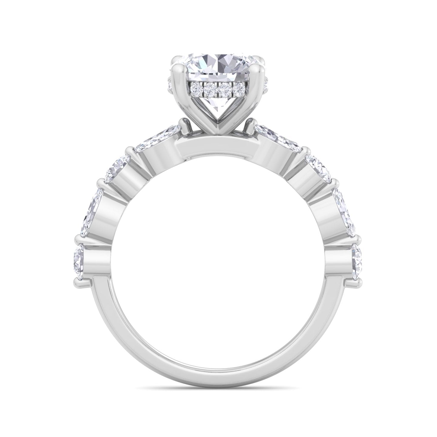florence plus round diamond ring