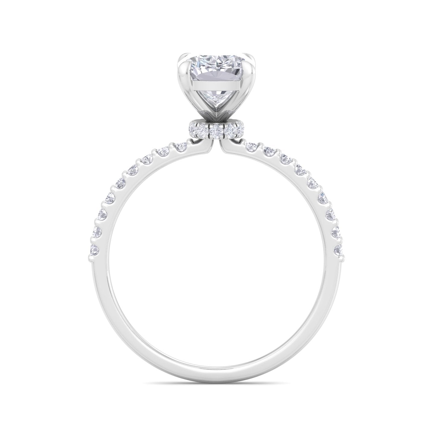 paradise cushion diamond ring