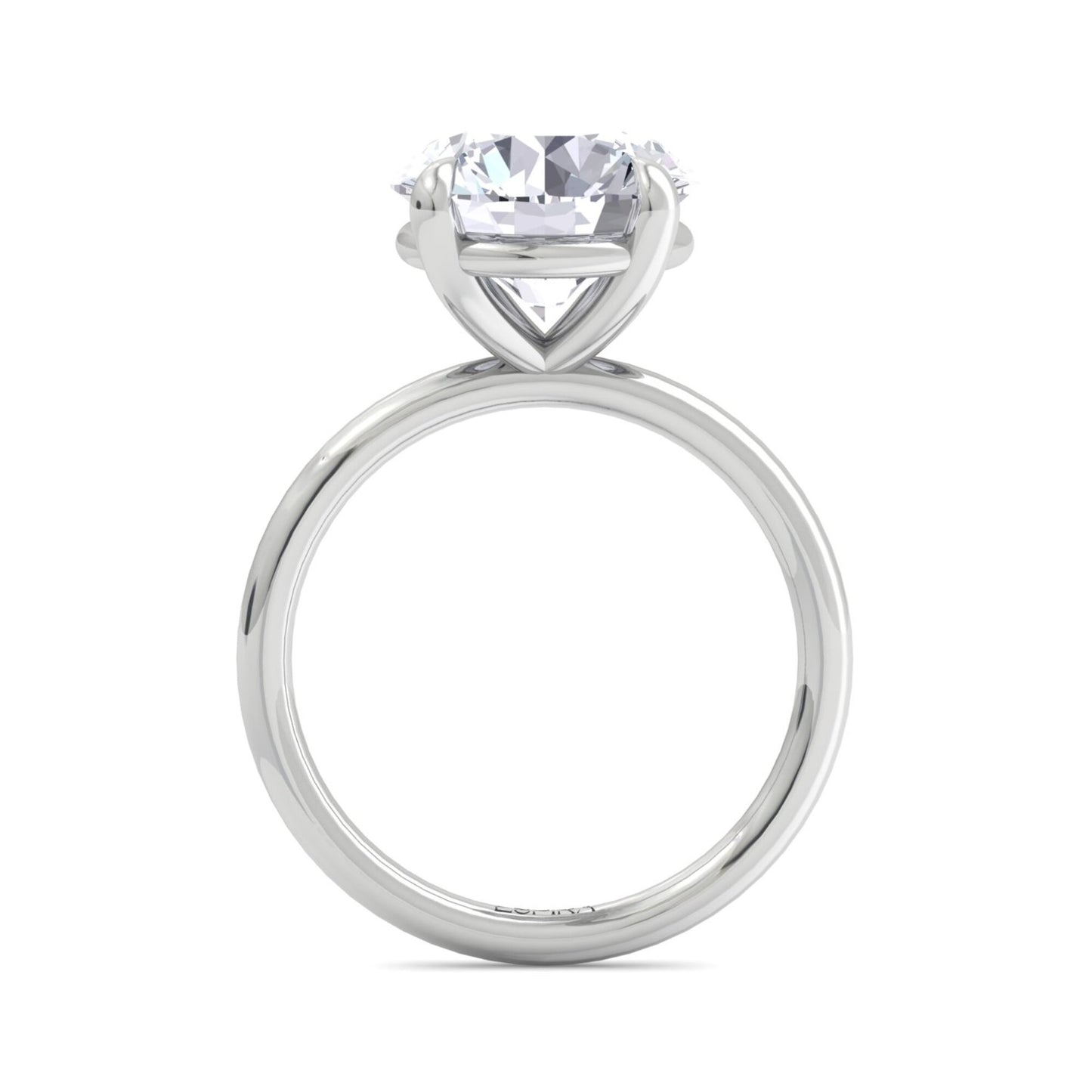 bague liberty en diamant rond de 4 carats