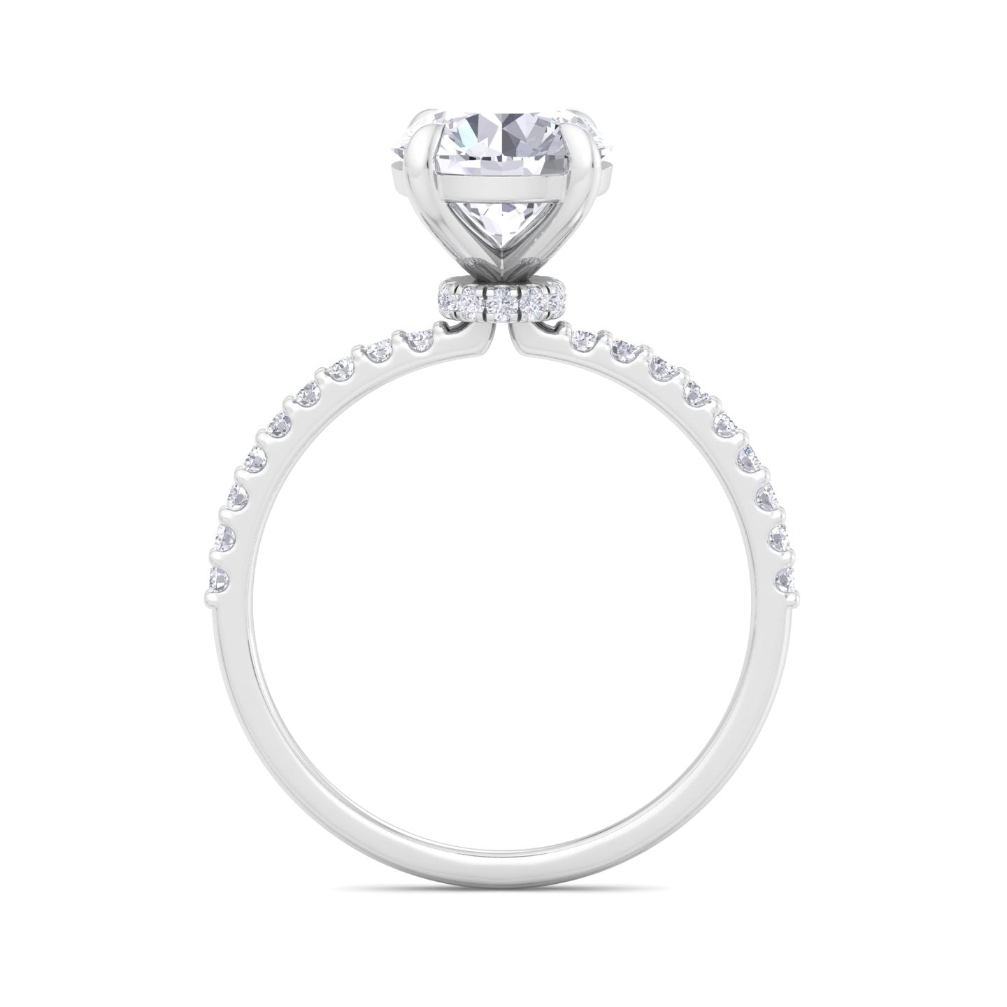 bague en diamant rond sundara 