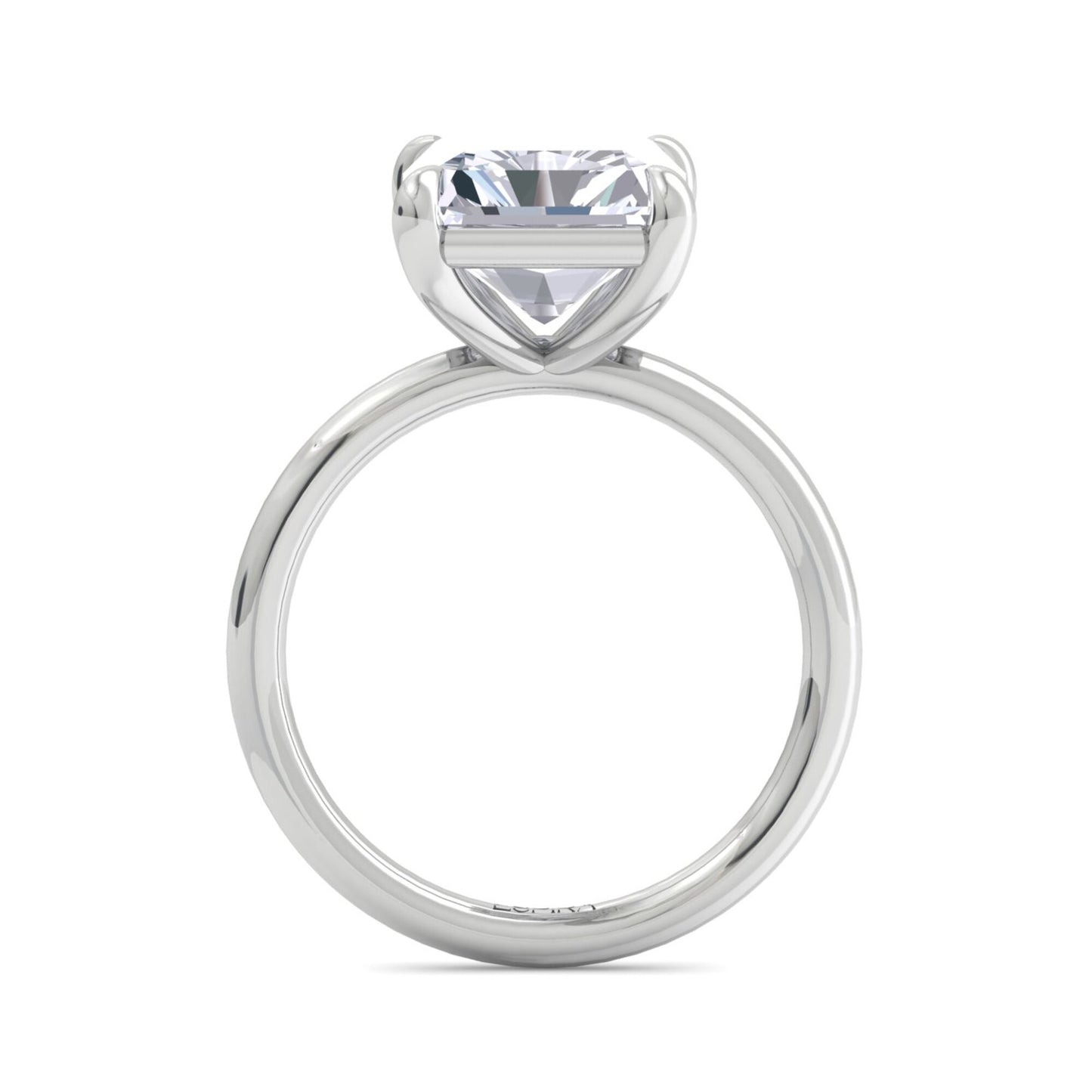 bague liberty avec diamant radiant de 4 carats