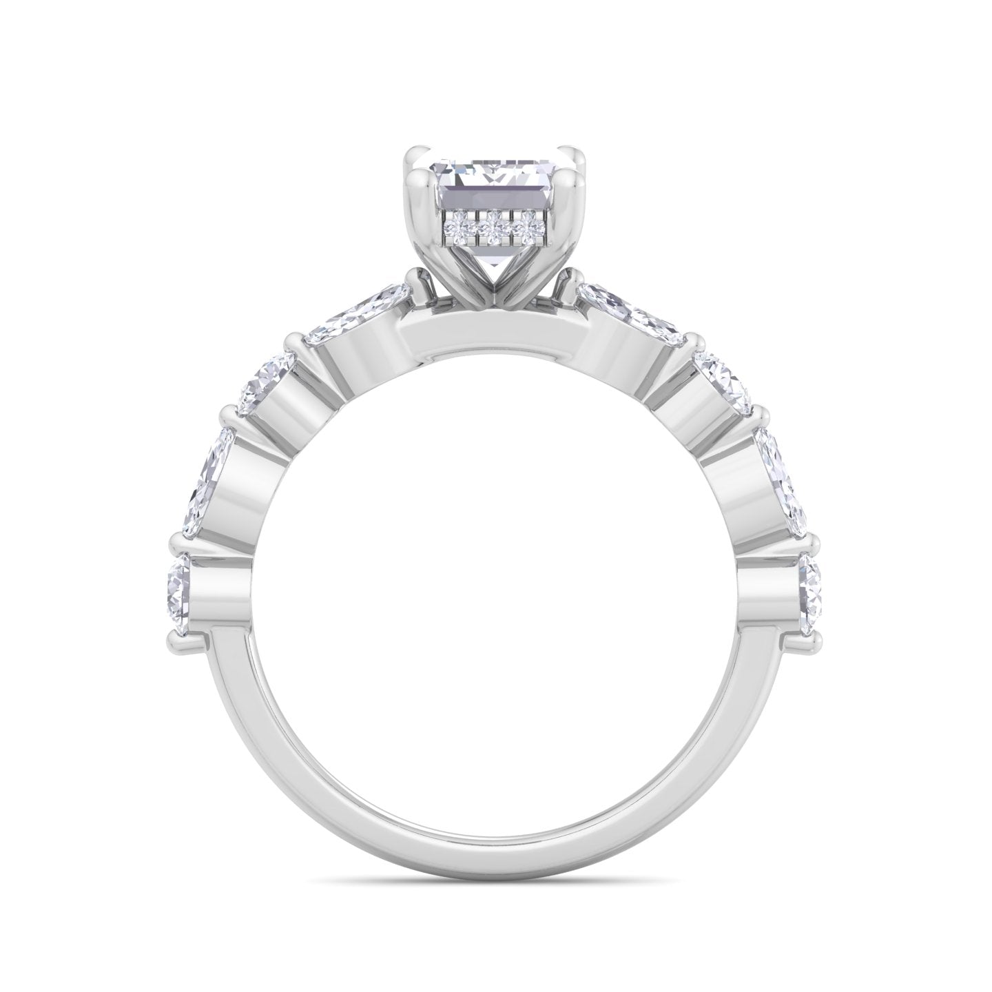 florence plus emerald diamond ring