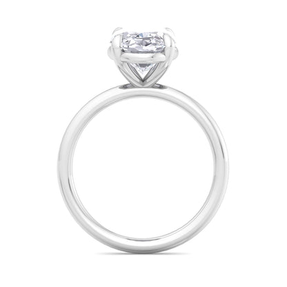 Bague Liberty avec diamant ovale de 4 carats