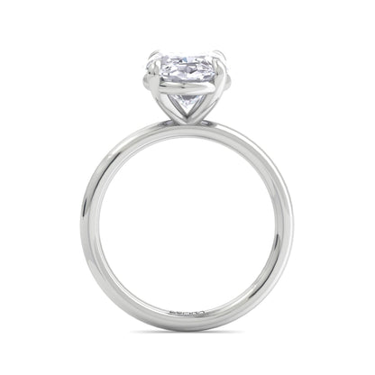 Bague Liberty avec diamant ovale de 4 carats