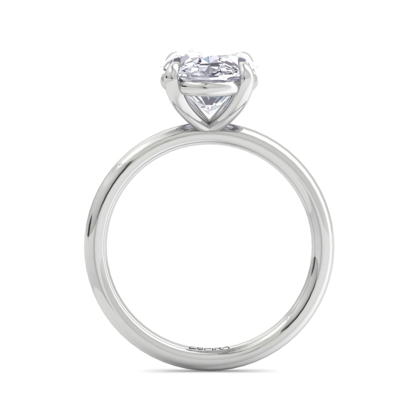 bague liberty avec diamant ovale de 3 carats