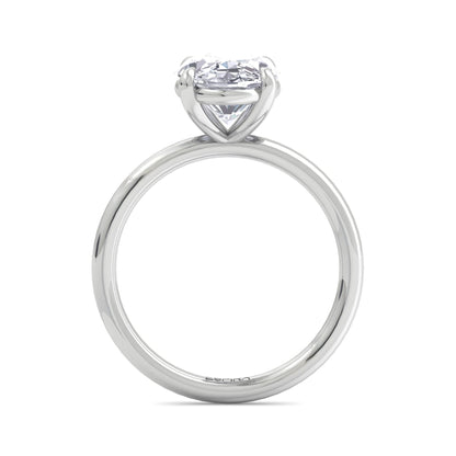 Bague Liberty avec diamant ovale de 3 carats