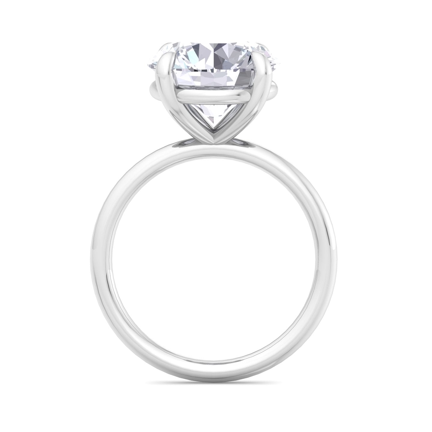 bague liberty en diamant rond de 4 carats