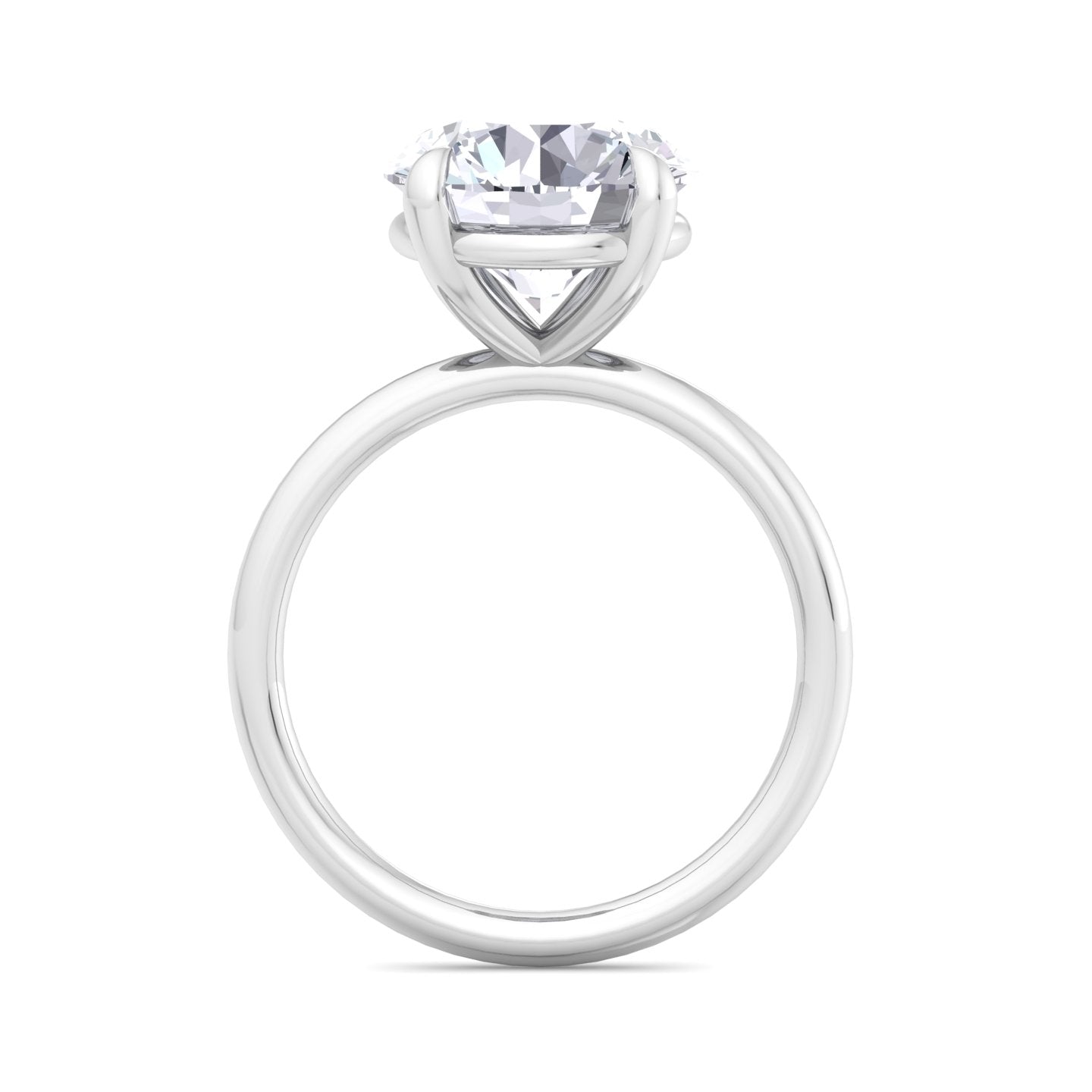 bague liberty en diamant rond de 4 carats