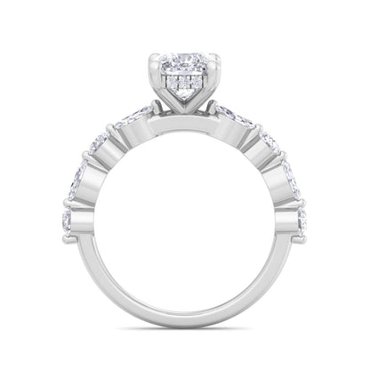 Florence Plus Cushion Diamond Ring