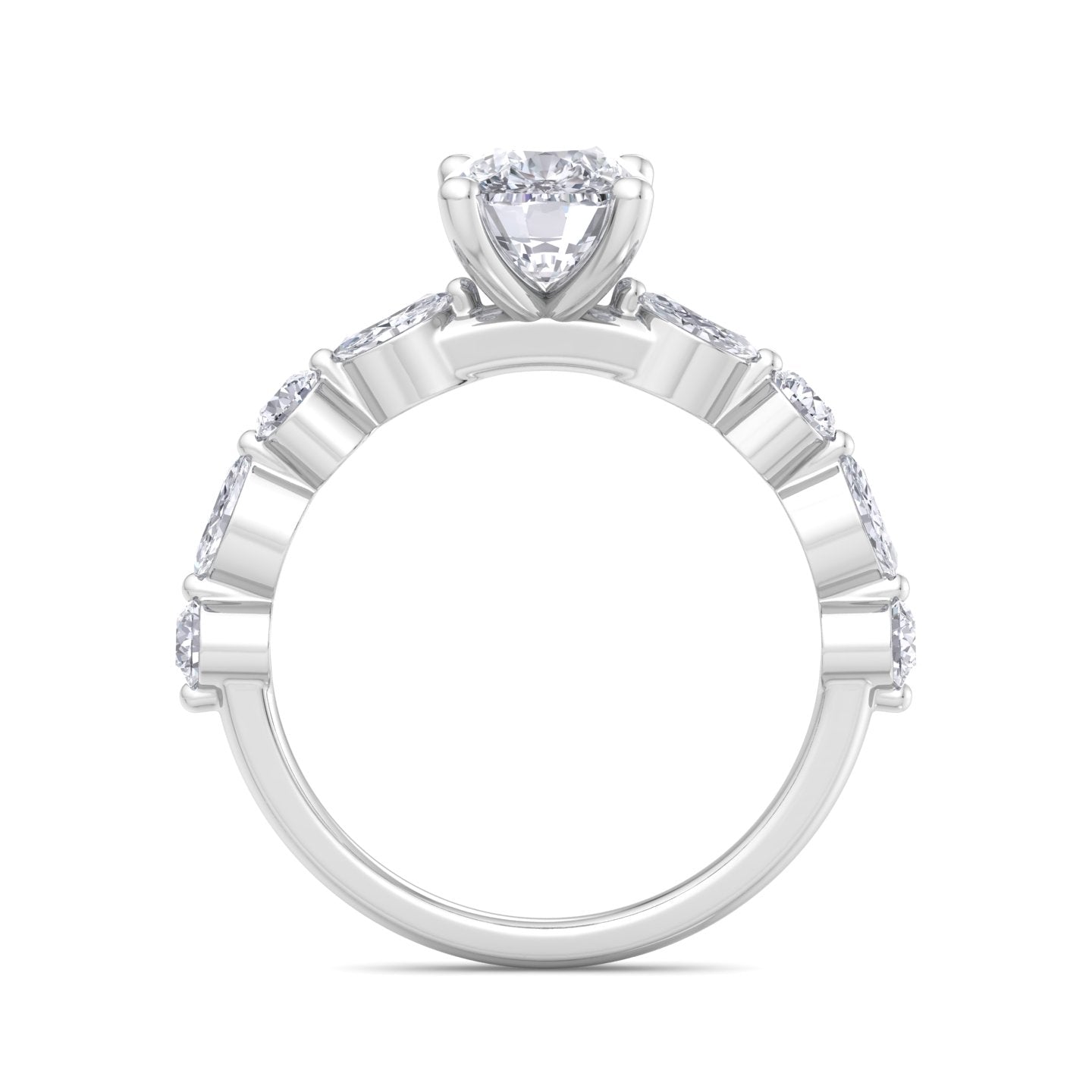 florence cushion diamond ring