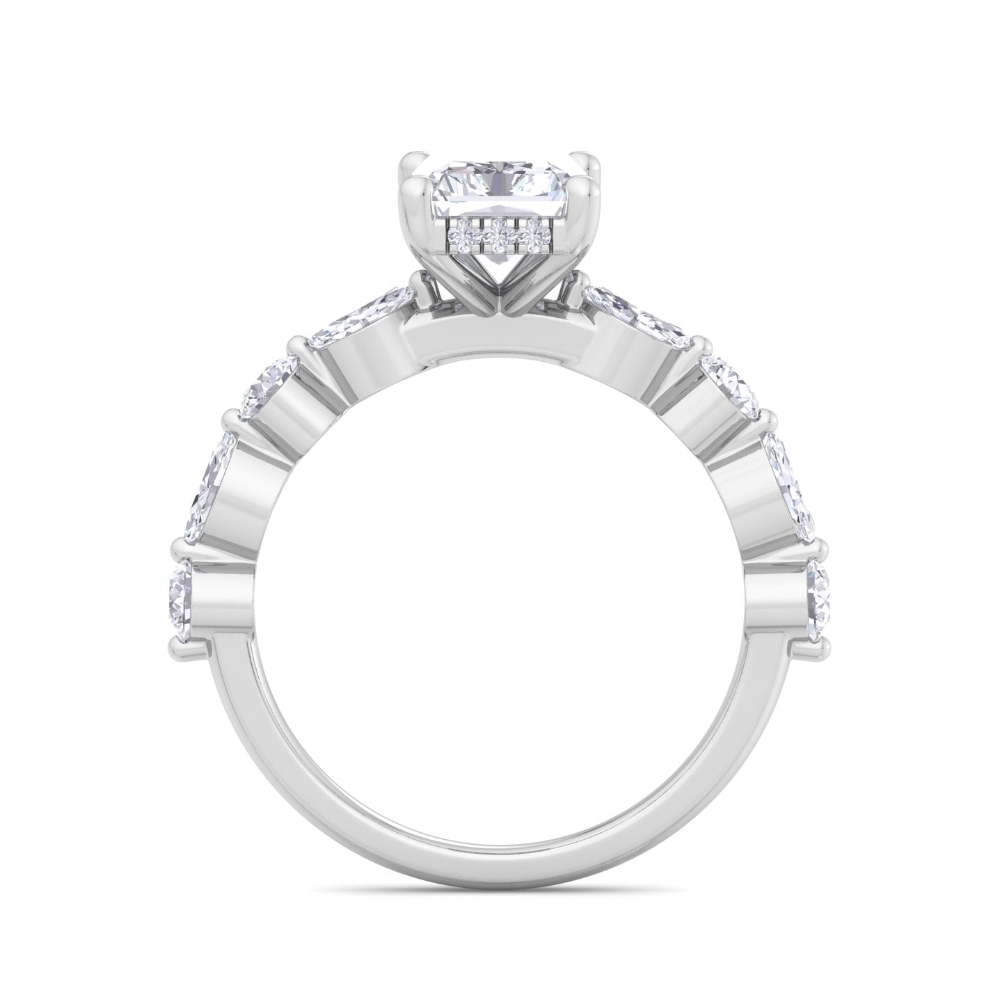 florence plus radiant diamond ring