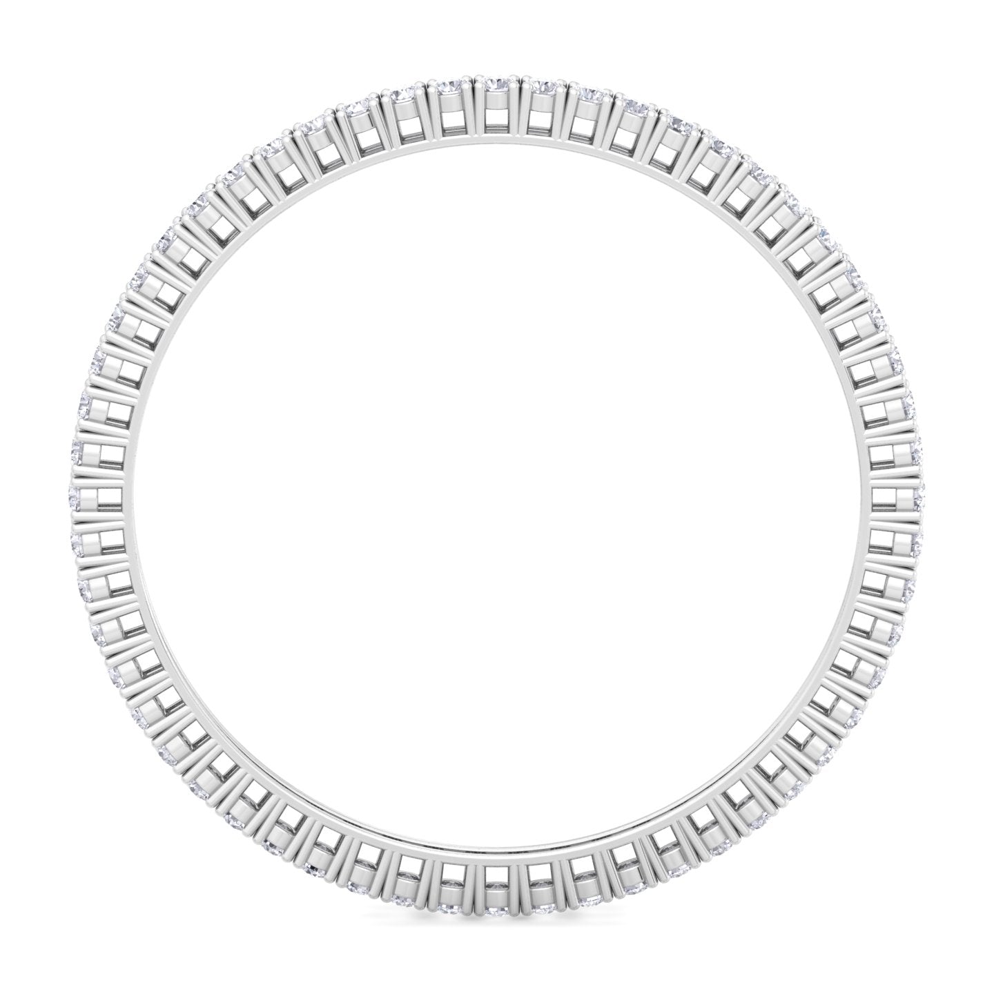 15 pointer round cut lab grown diamond bangle