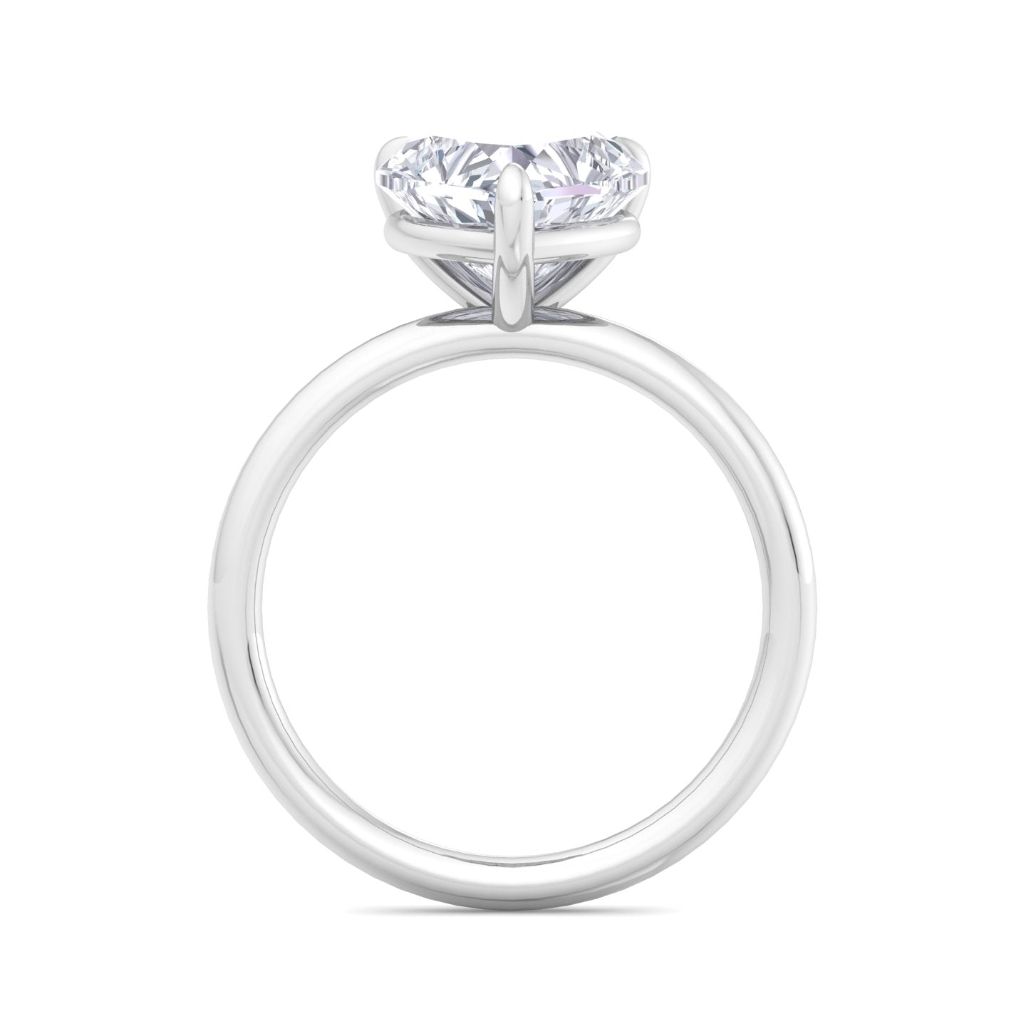 bague liberty en diamant 3 carats en forme de cœur