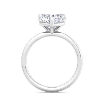 Bague Liberty en diamant 3 carats en forme de cœur