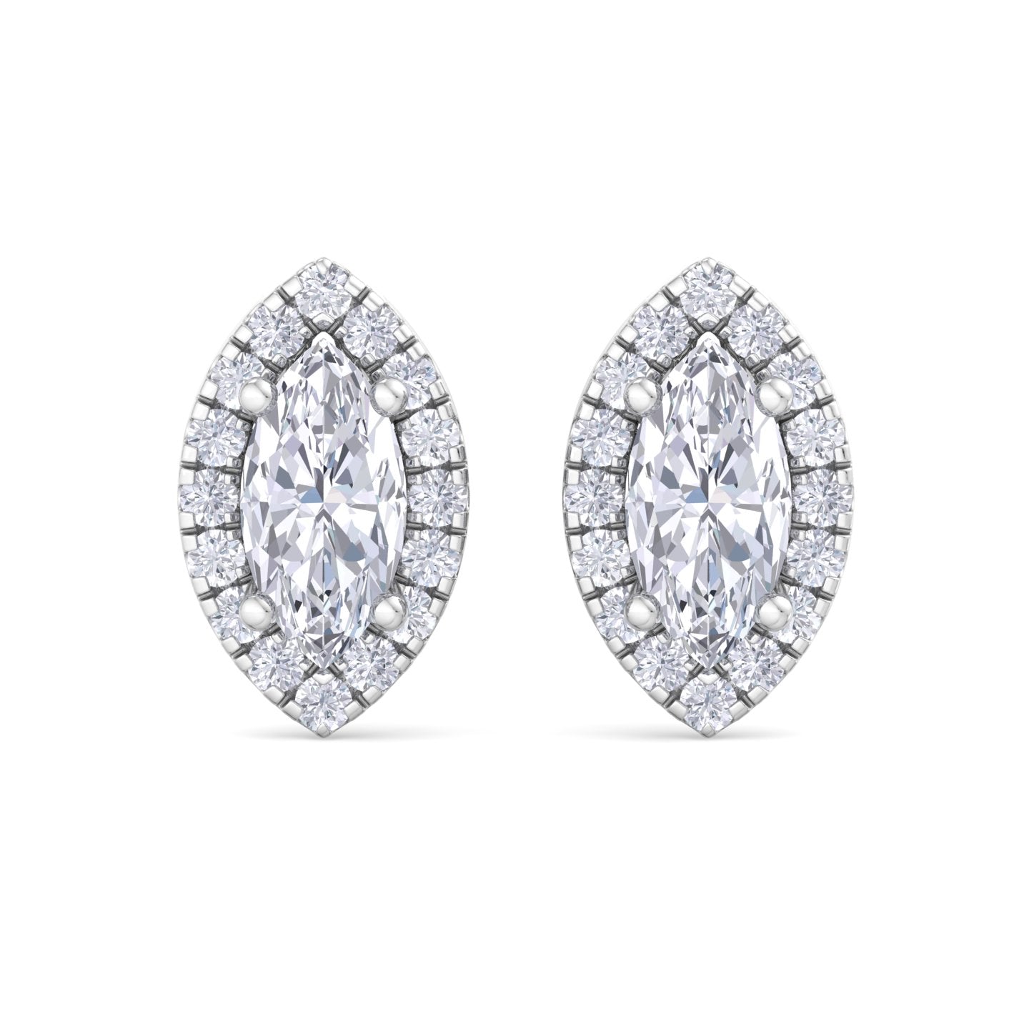 detachable marquise solitaire earrings