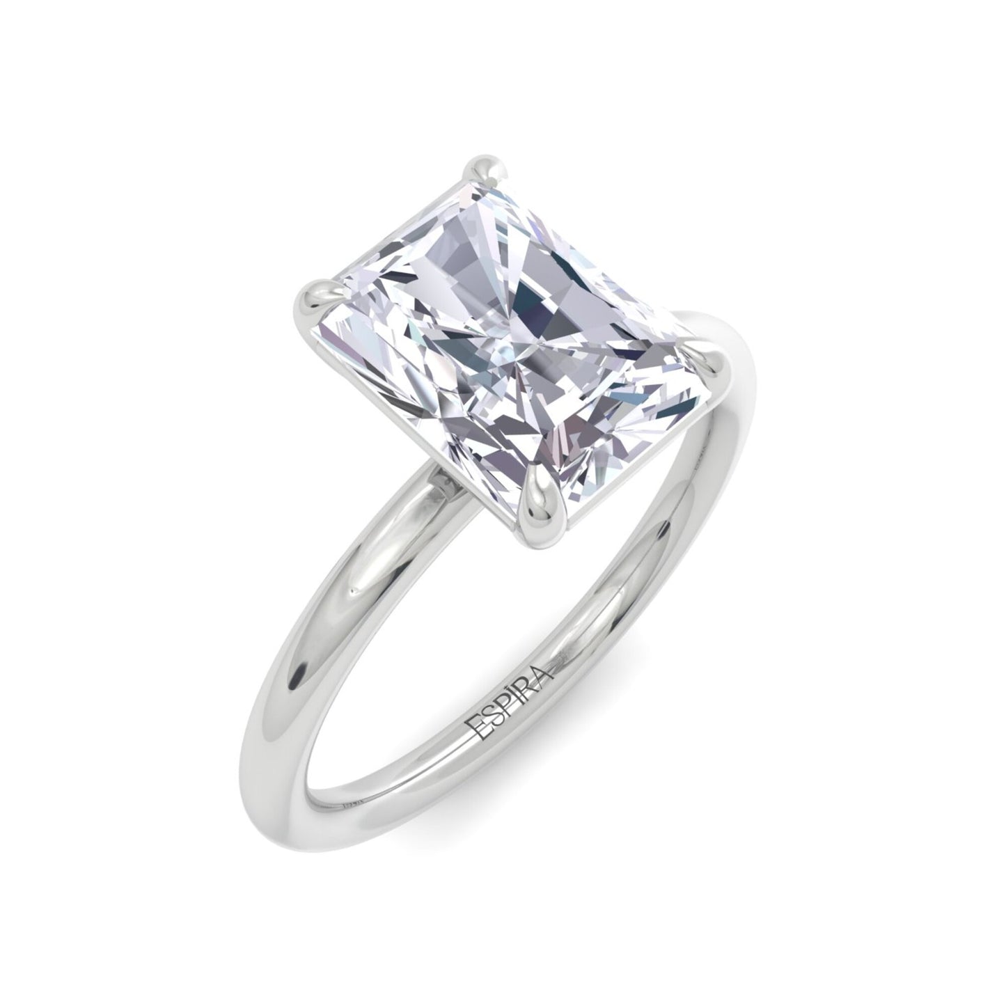 bague liberty avec diamant radiant de 2 carats