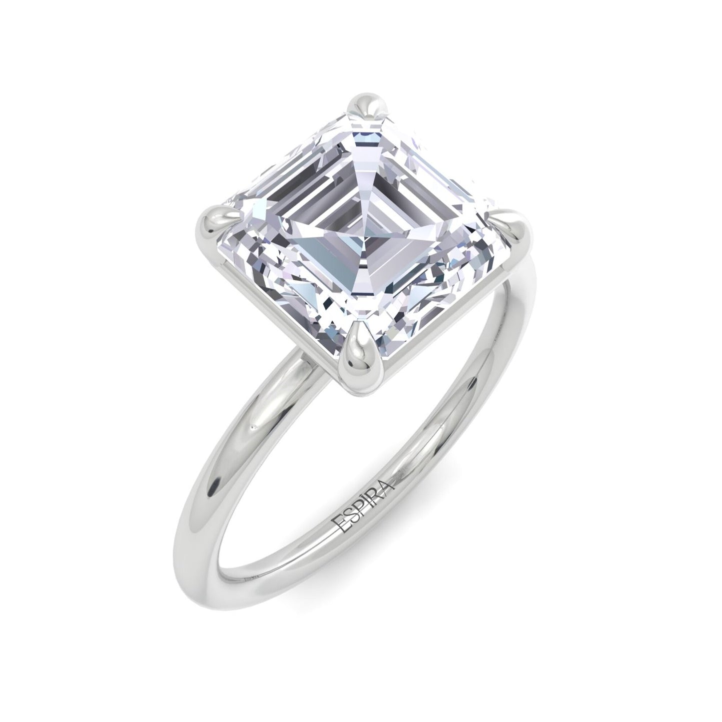 bague liberty avec diamant asscher 3 carats