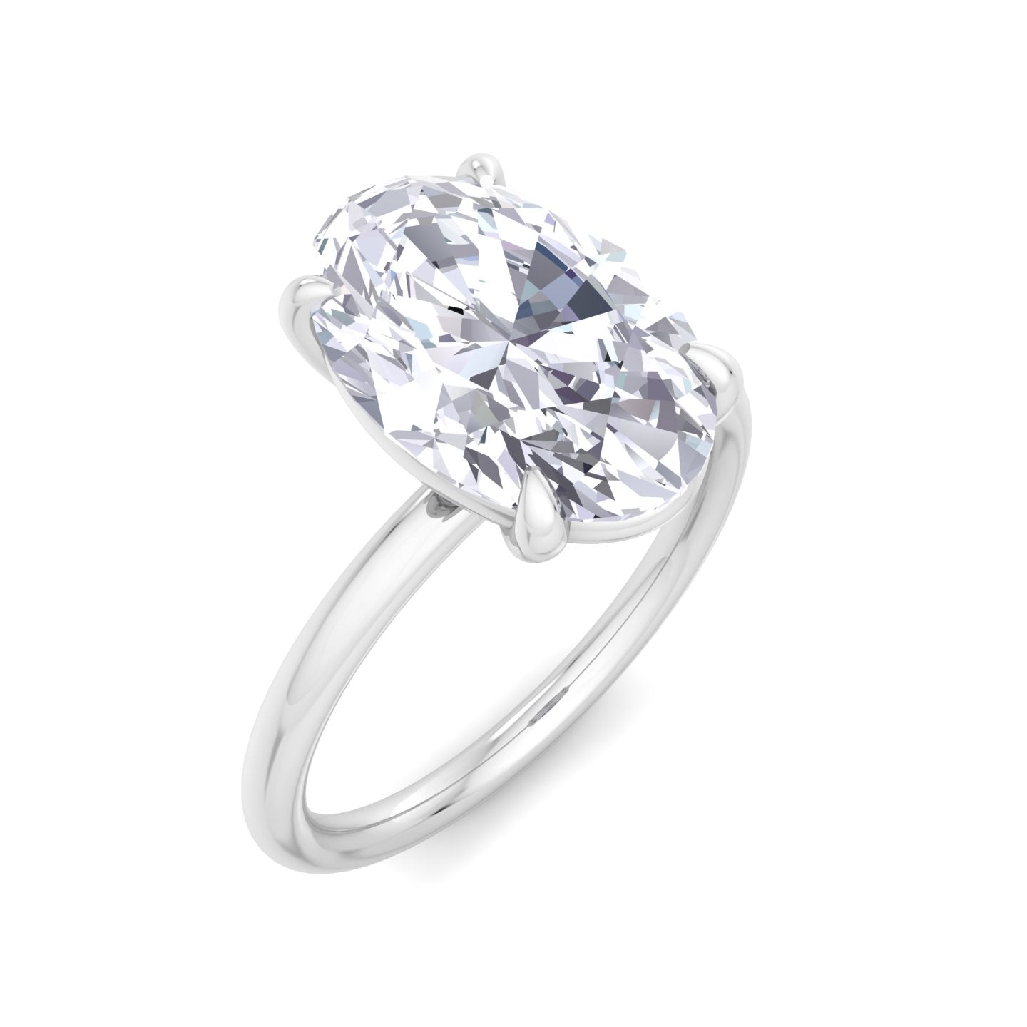 bague liberty avec diamant ovale de 3 carats