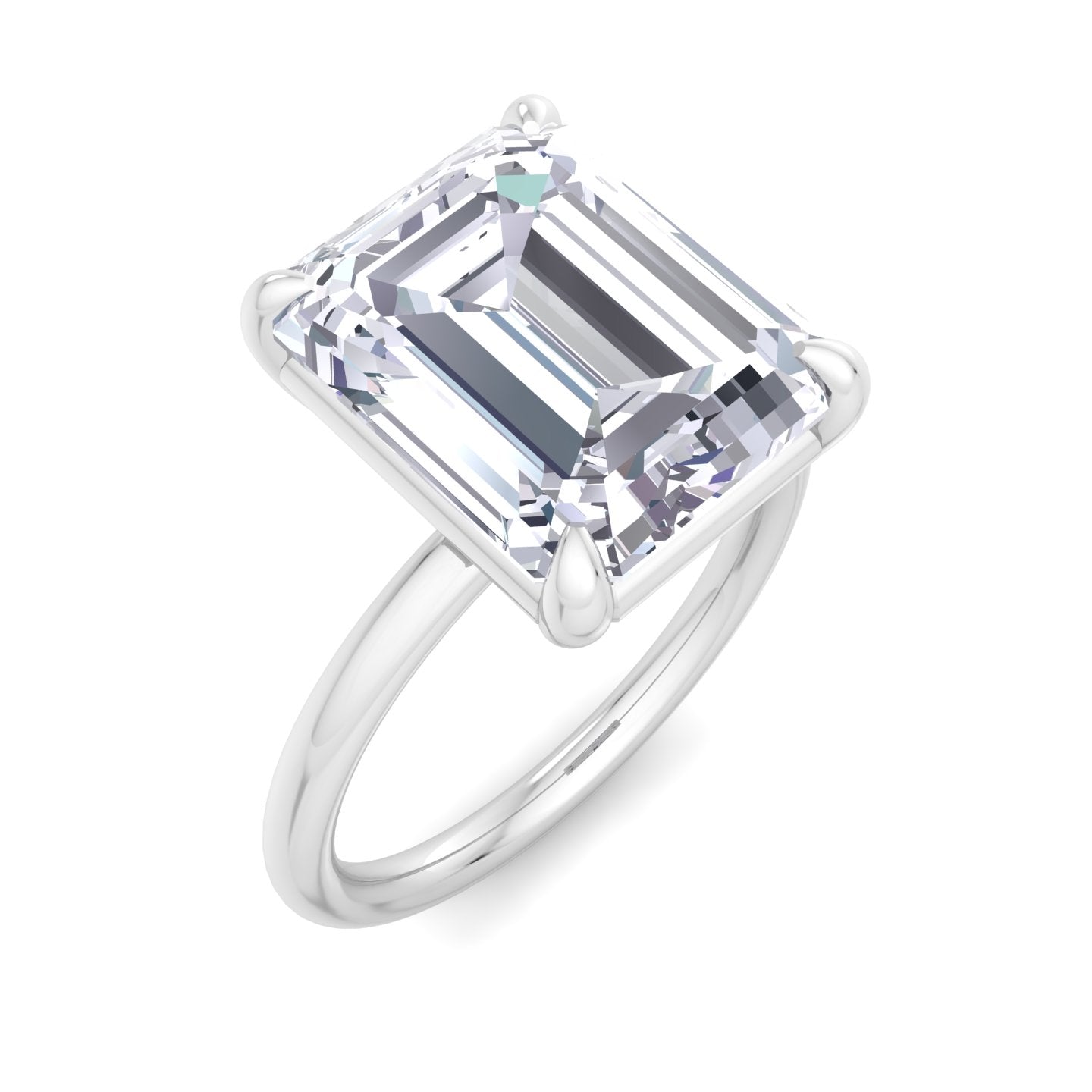 bague liberty avec diamant émeraude 4 carats