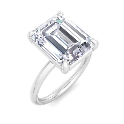 Bague Liberty avec diamant émeraude 4 carats