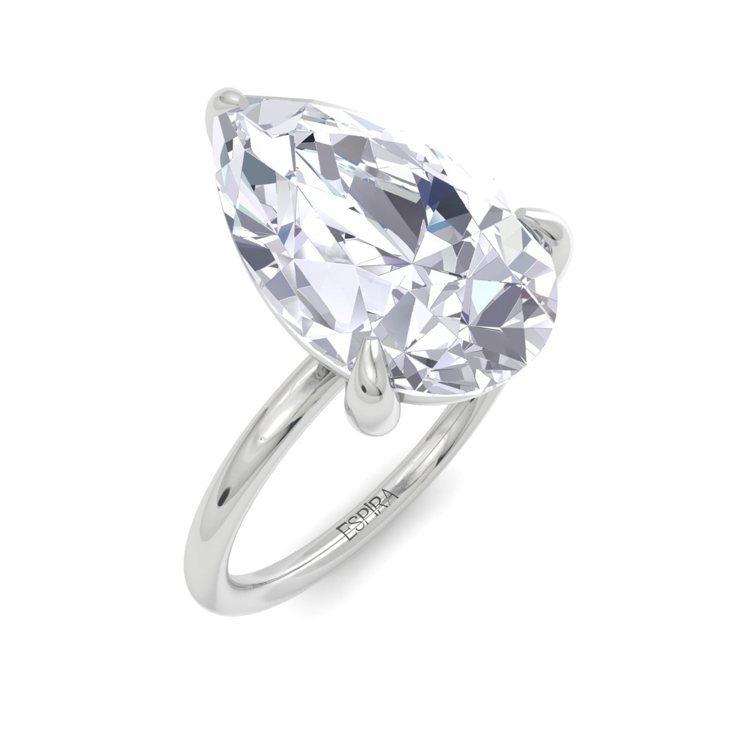 bague liberty en diamant poire 4 carats