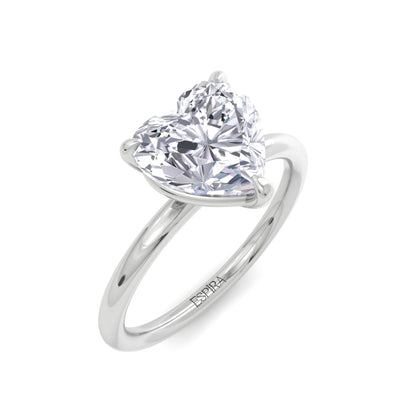 Bague Liberty en diamant de 2 carats en forme de cœur