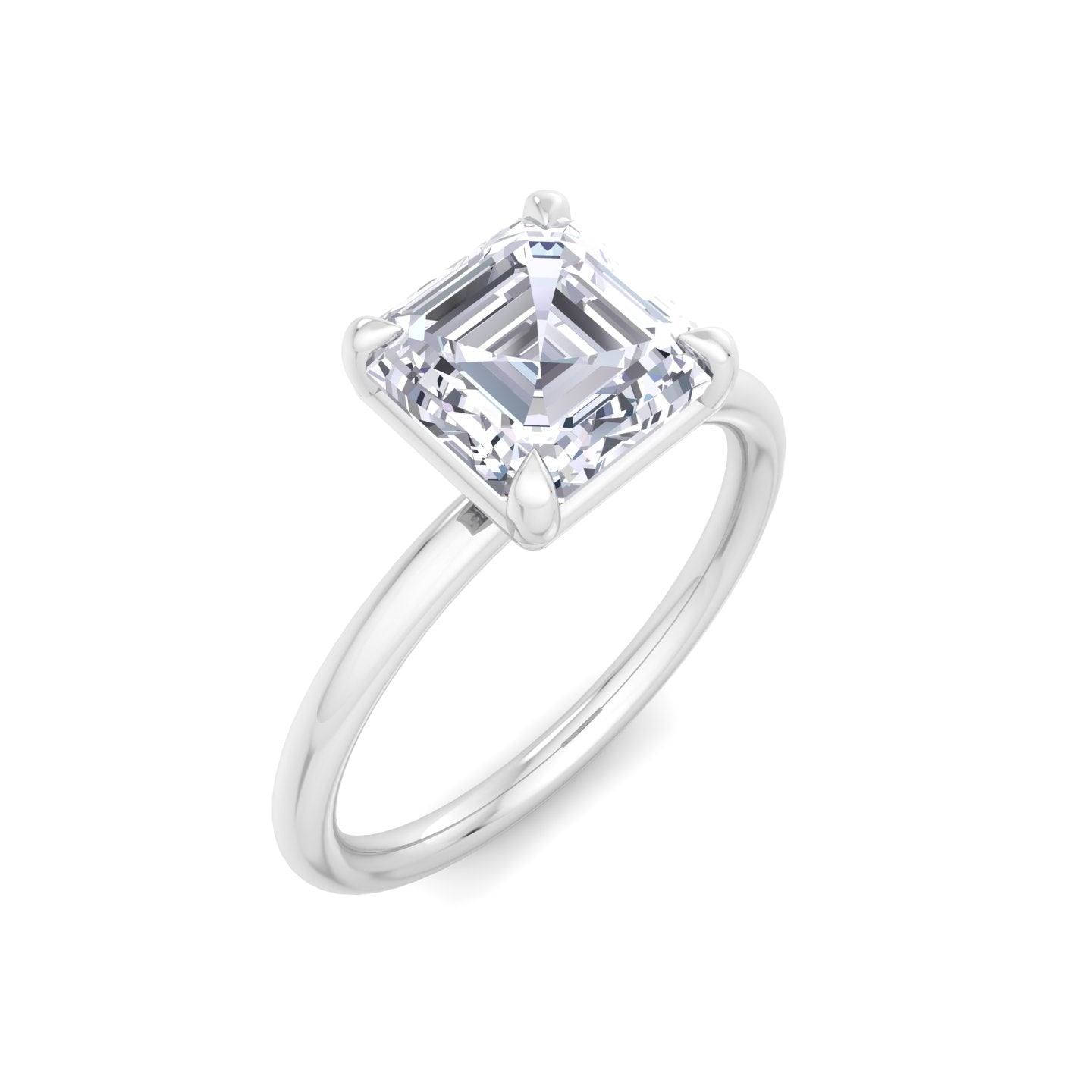 bague liberty avec diamant asscher de 2 carats