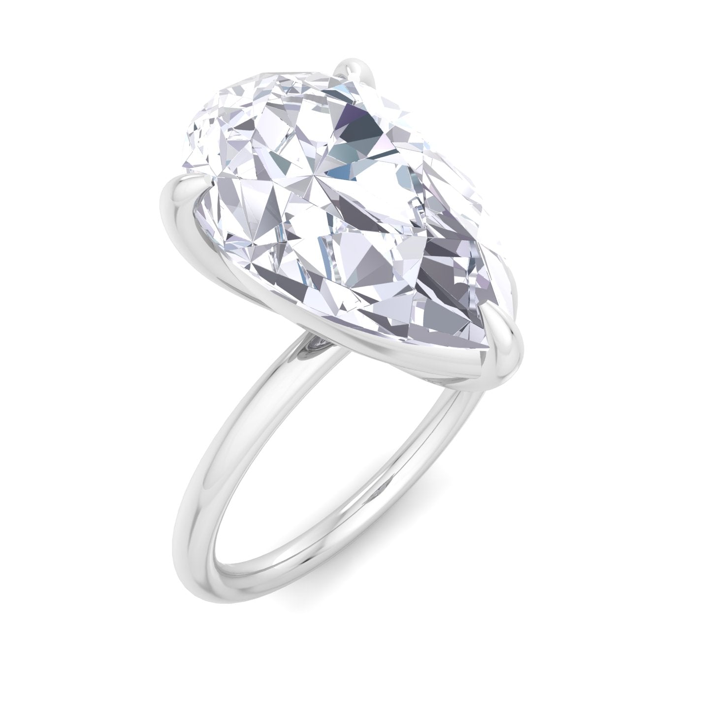 bague liberty en diamant poire 4 carats