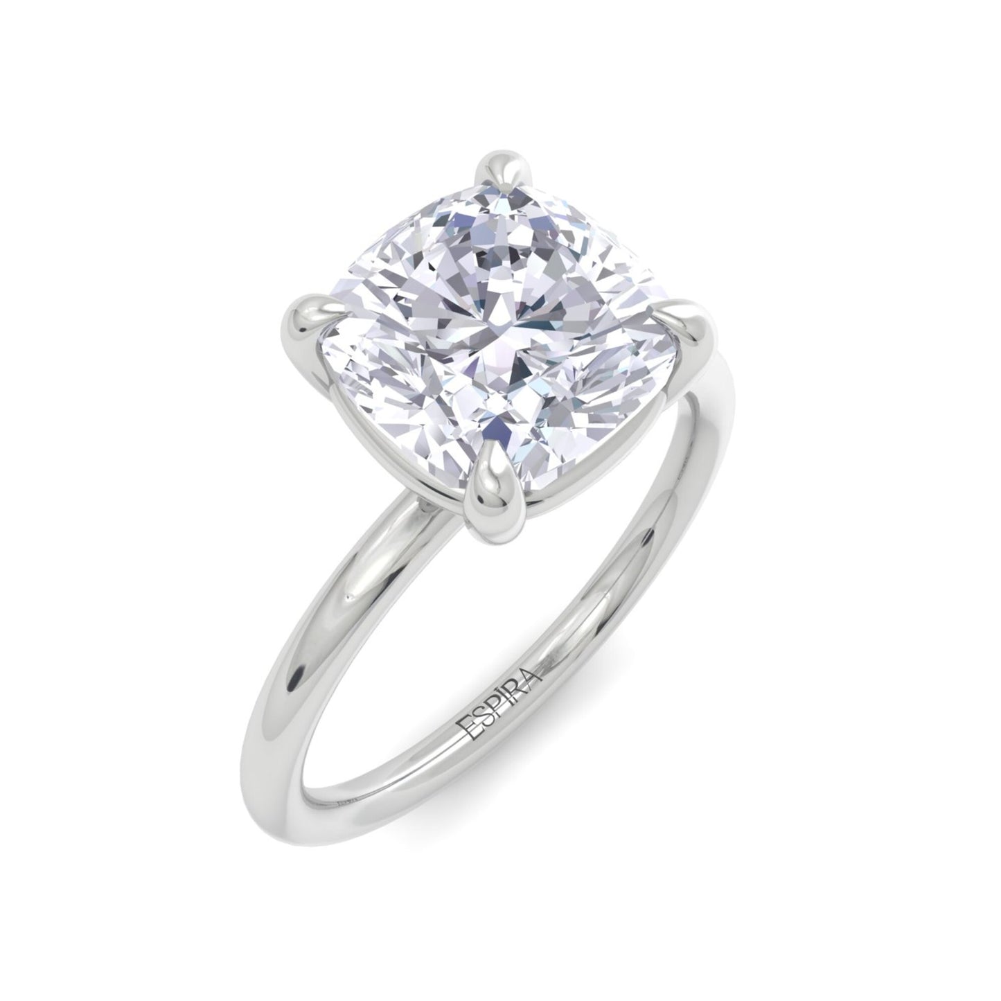 bague liberty avec diamant coussin de 3 carats