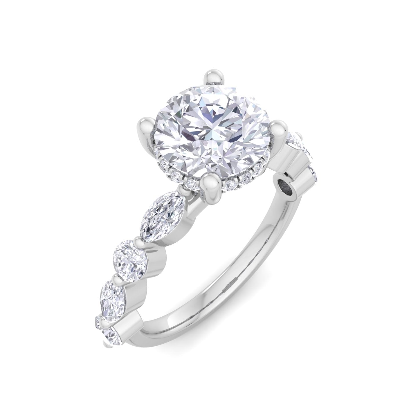 florence plus round diamond ring