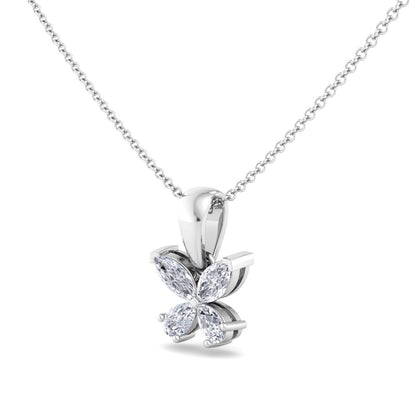 Butterfly Bloom Diamond Pendant (Chain Sold Separately)