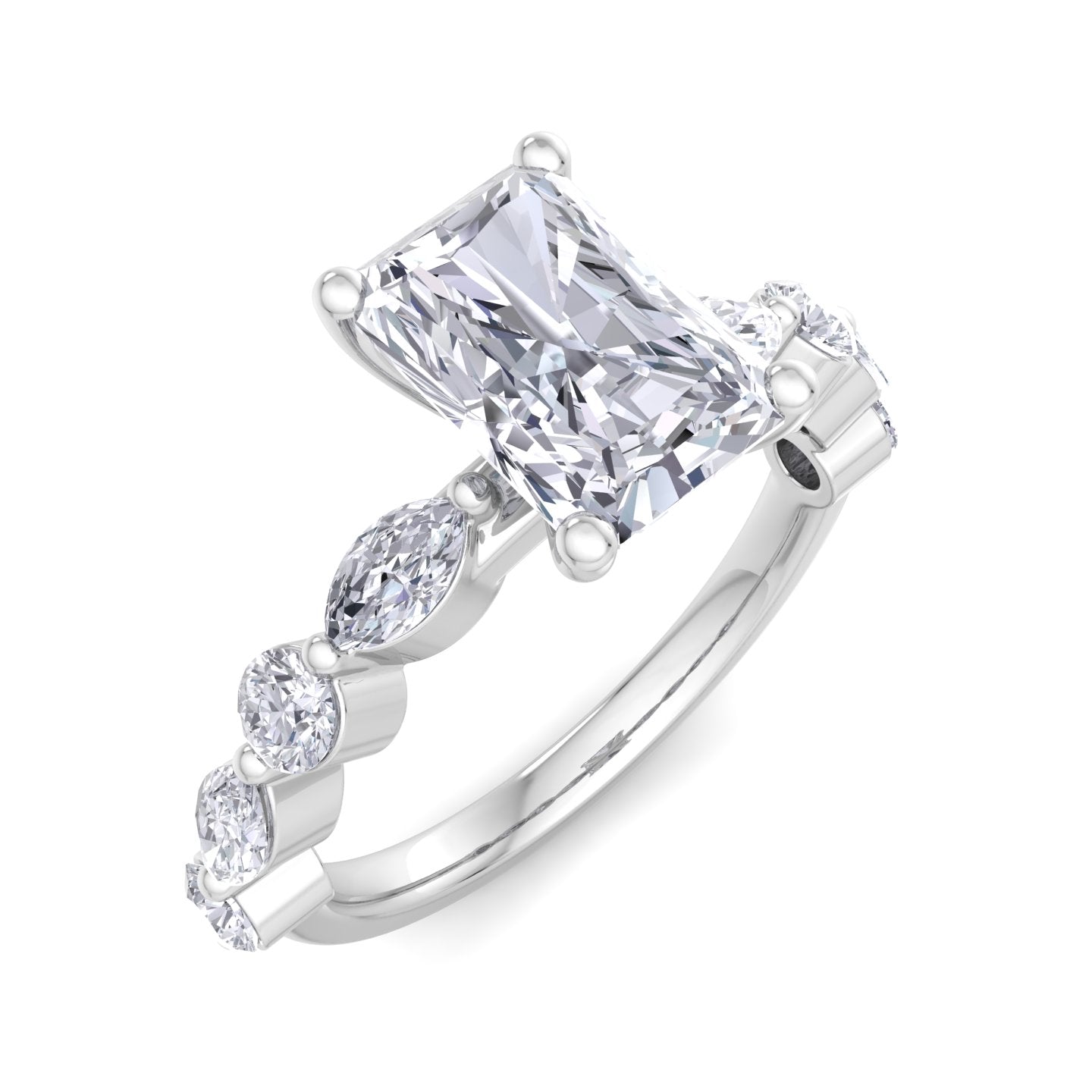 florence radiant diamond ring