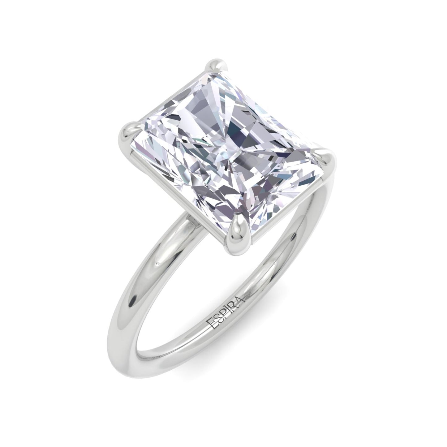 bague liberty avec diamant radiant de 3 carats