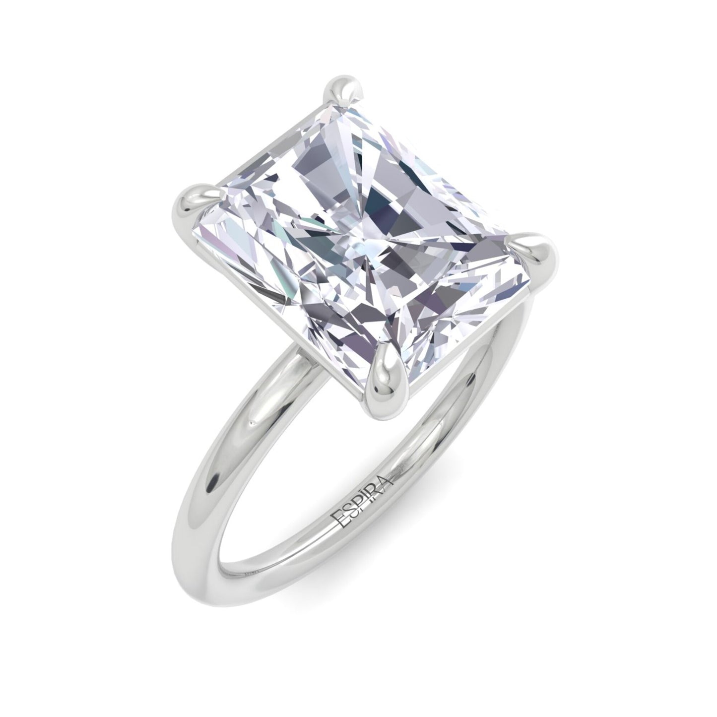 liberty 4 carat radiant diamond ring