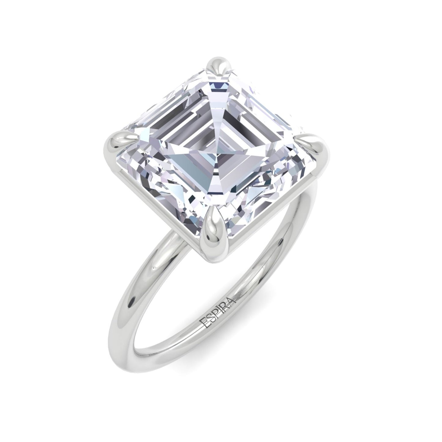 liberty 5 carat asscher diamond ring