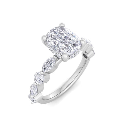 Florence Plus Cushion Diamond Ring