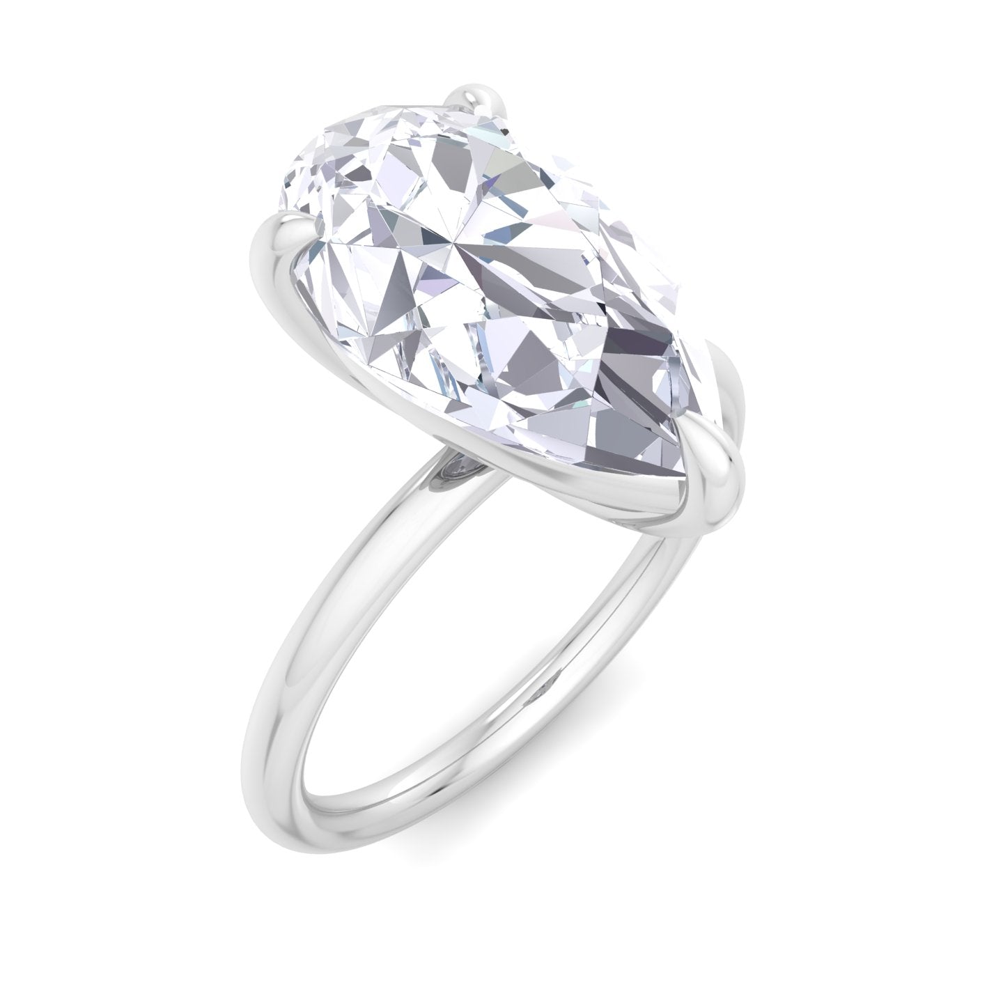 bague liberty en diamant poire 4 carats